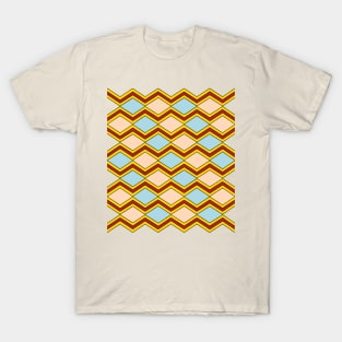 Zigzags and Diamonds Abstract Art T-Shirt